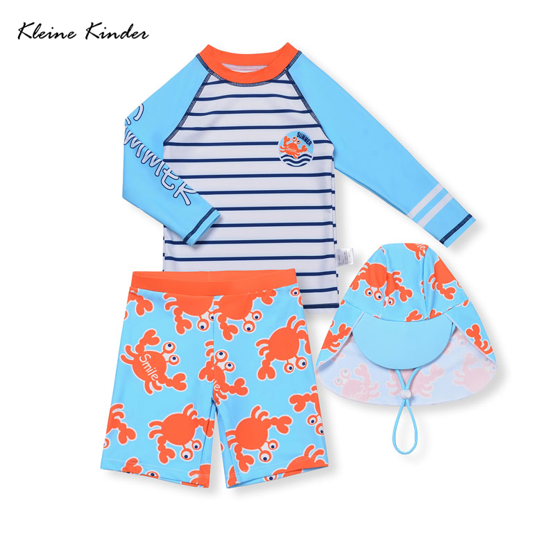 Baby Nursery Ideas Boy - Badeanzug für Kinder, Anti-UV-Kinder-Bademode, Jungen, langärmelig,