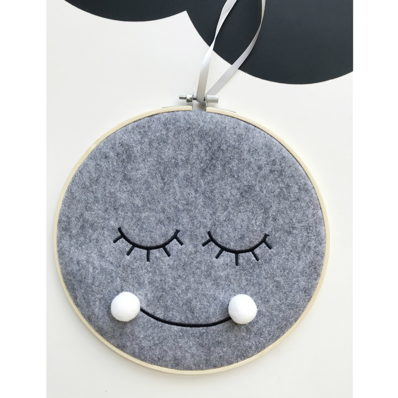 Baby Nursery Stores - Nordischer Stil niedlichen Filz Stoff Smiley