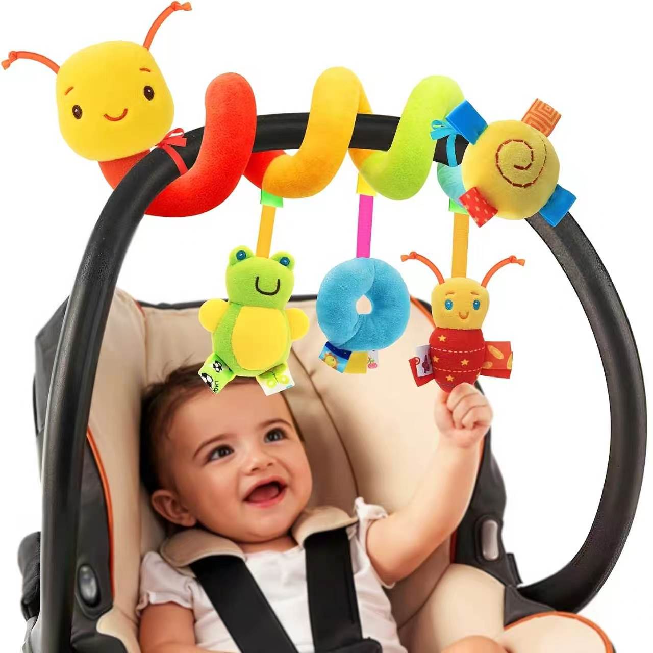 Animals Baby Nursery - Niedliches Bienen-Hängespielzeug für Baby-Mobile und Autodekoration,