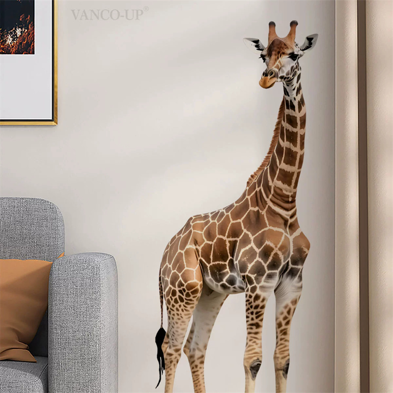 Baby Nursery Giraffe - Große Safari-Tiere Giraffen-Aufkleber für Kinderzimmer, Kinderzimmer-Dekoration,