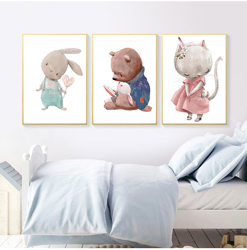 1 Stück rahmenloser dekorative – Animals Baby Nursery Bewertung und Preis