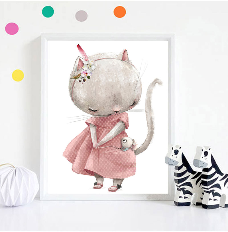 1 Stück rahmenloser dekorative – Animals Baby Nursery Bewertung und Preis