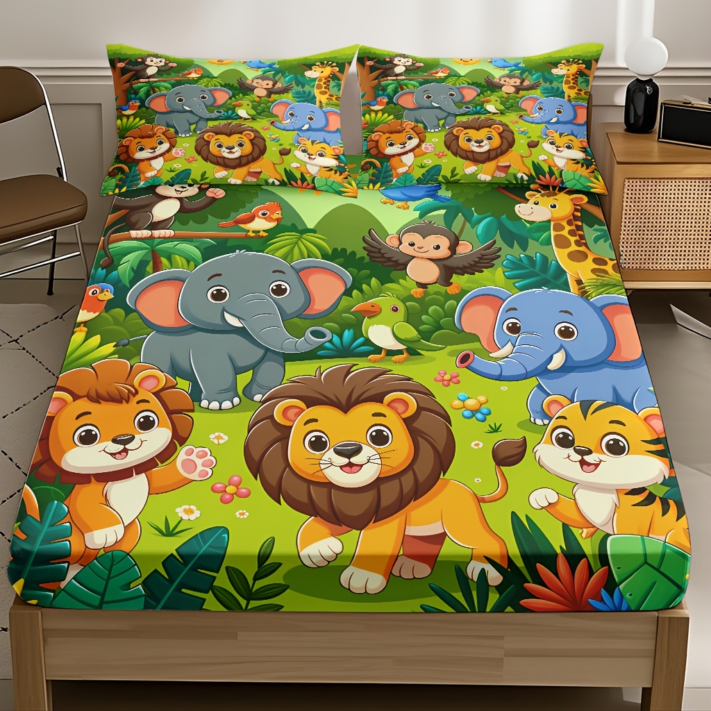 Spannbettlaken-Set mit Tierwel – Baby Nursery Animal Theme Bewertung und Preis