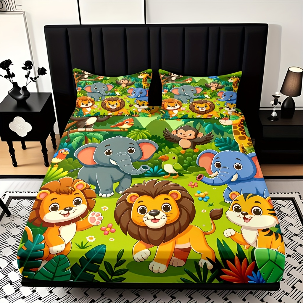 Spannbettlaken-Set mit Tierwel – Baby Nursery Animal Theme Bewertung und Preis