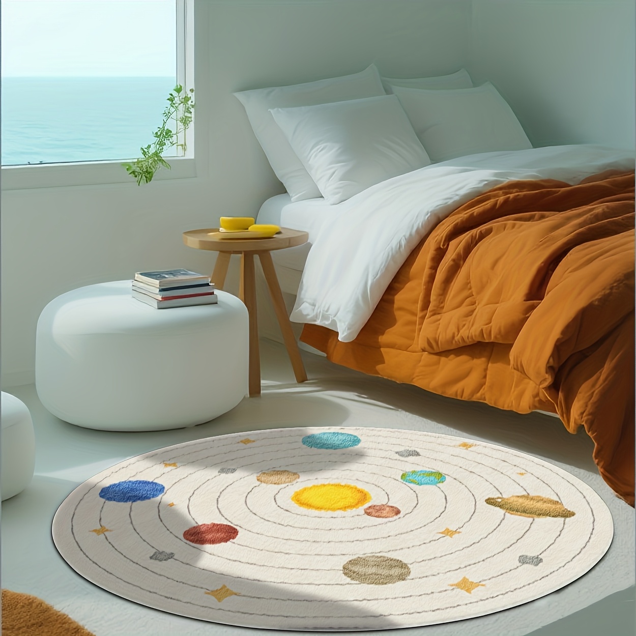 Niedlicher Runder Teppich mit  – Baby Nursery Rug Bewertung und Preis