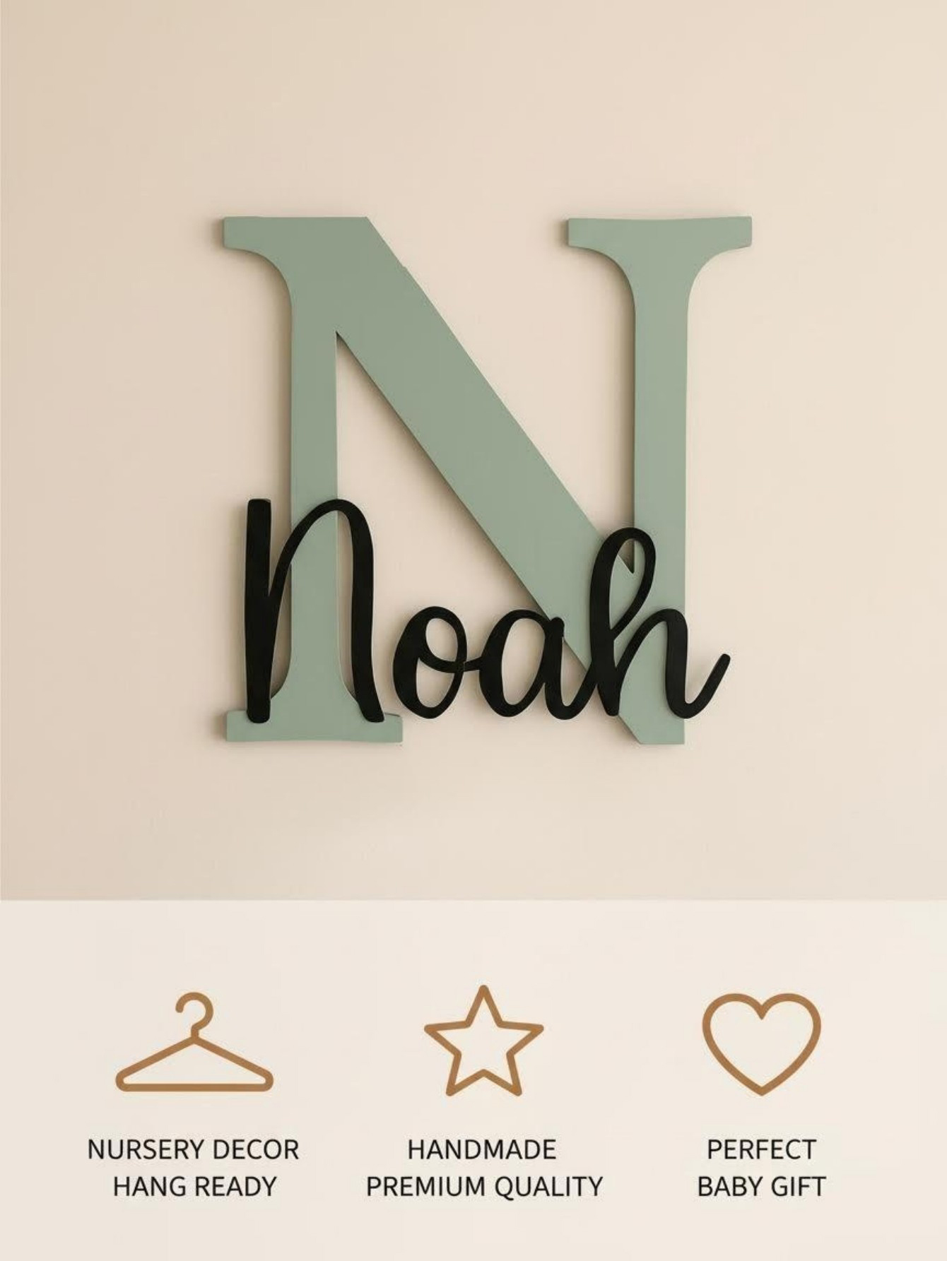 Personalisiertes Namensschild  – Animals Baby Nursery Bewertung und Preis