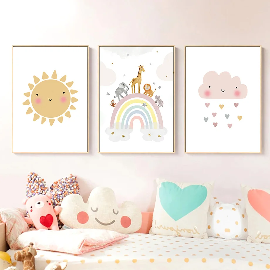 Giraffe Elefant Heißluftballon – Baby Nursery Giraffe Bewertung und Preis