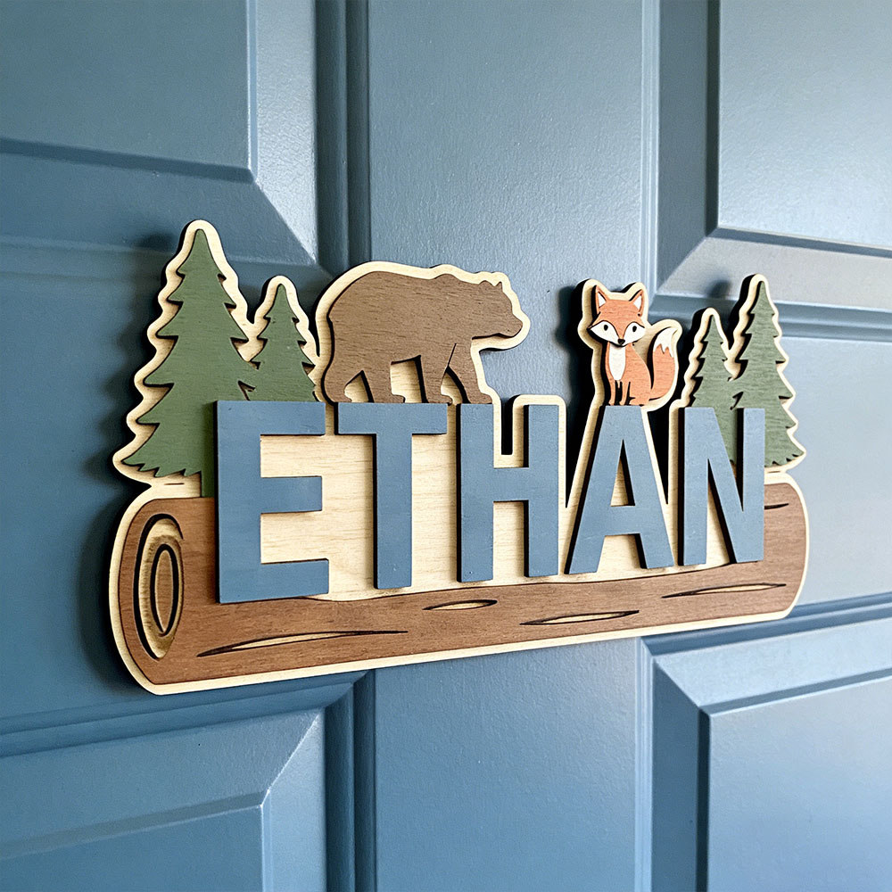 Personalisiertes Holzschild mi – Baby Nursery Decor Bewertung und Preis