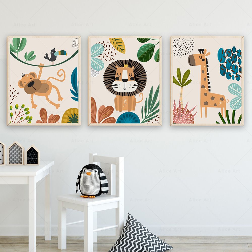 Boho Affe Löwe Giraffe Vogel Z – Baby Nursery Giraffe Bewertung und Preis