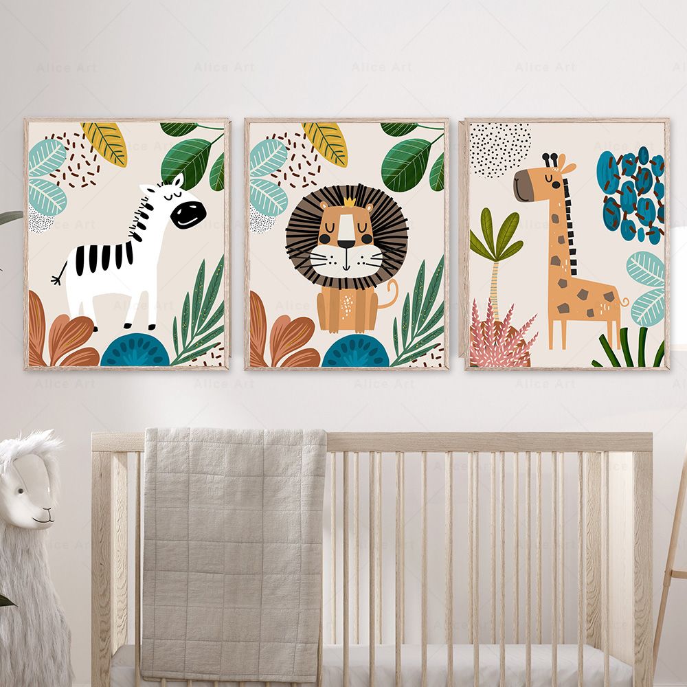 Boho Affe Löwe Giraffe Vogel Z – Baby Nursery Giraffe Bewertung und Preis