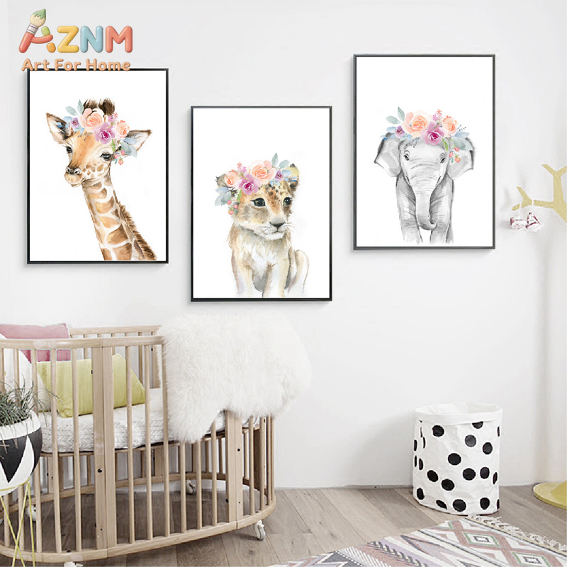 Tier- und Blumenkronen-Kunstde – Baby Nursery Giraffe Bewertung und Preis