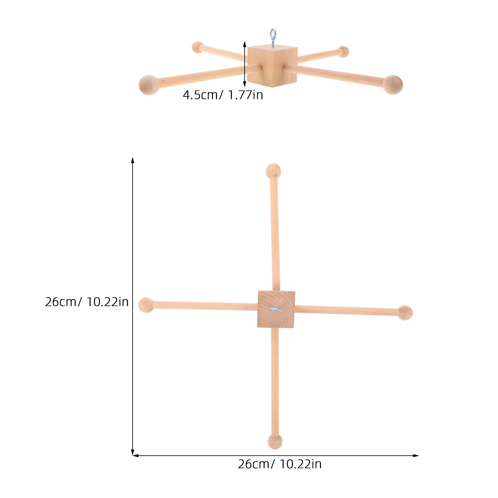1 Set Baby-Mobile-Set, Holzrah – Baby Nursery Frames Bewertung und Preis
