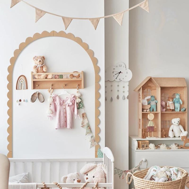 [Neu] Holz-Wandbogen-Deko DIY  – Baby Nursery Frames Bewertung und Preis