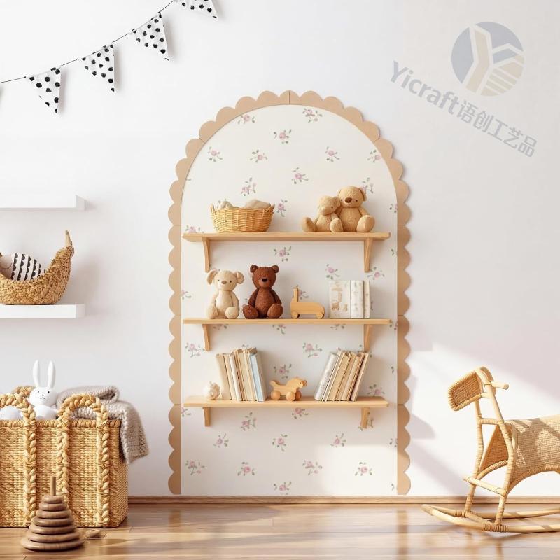 [Neu] Holz-Wandbogen-Deko DIY  – Baby Nursery Frames Bewertung und Preis