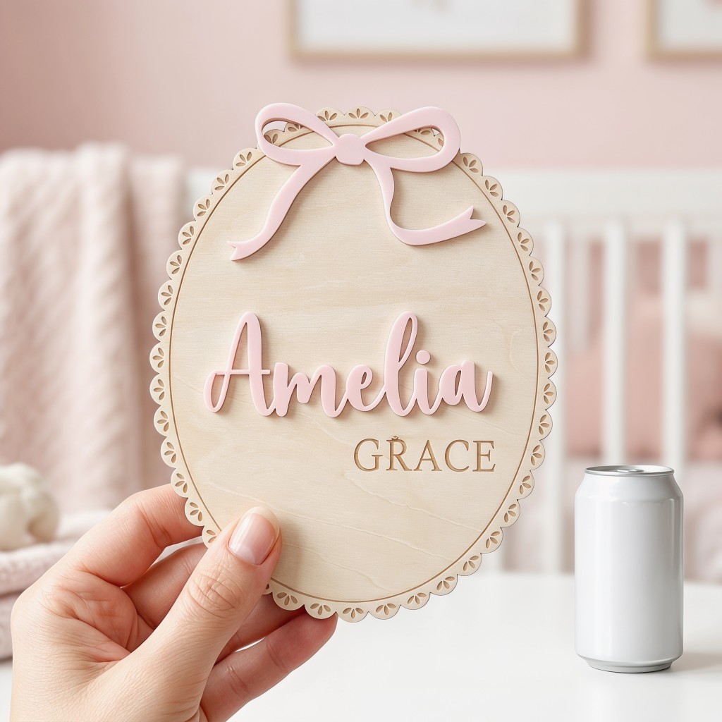 1 Stück Personalisierte Holz-N – Baby Nursery Decor Bewertung und Preis