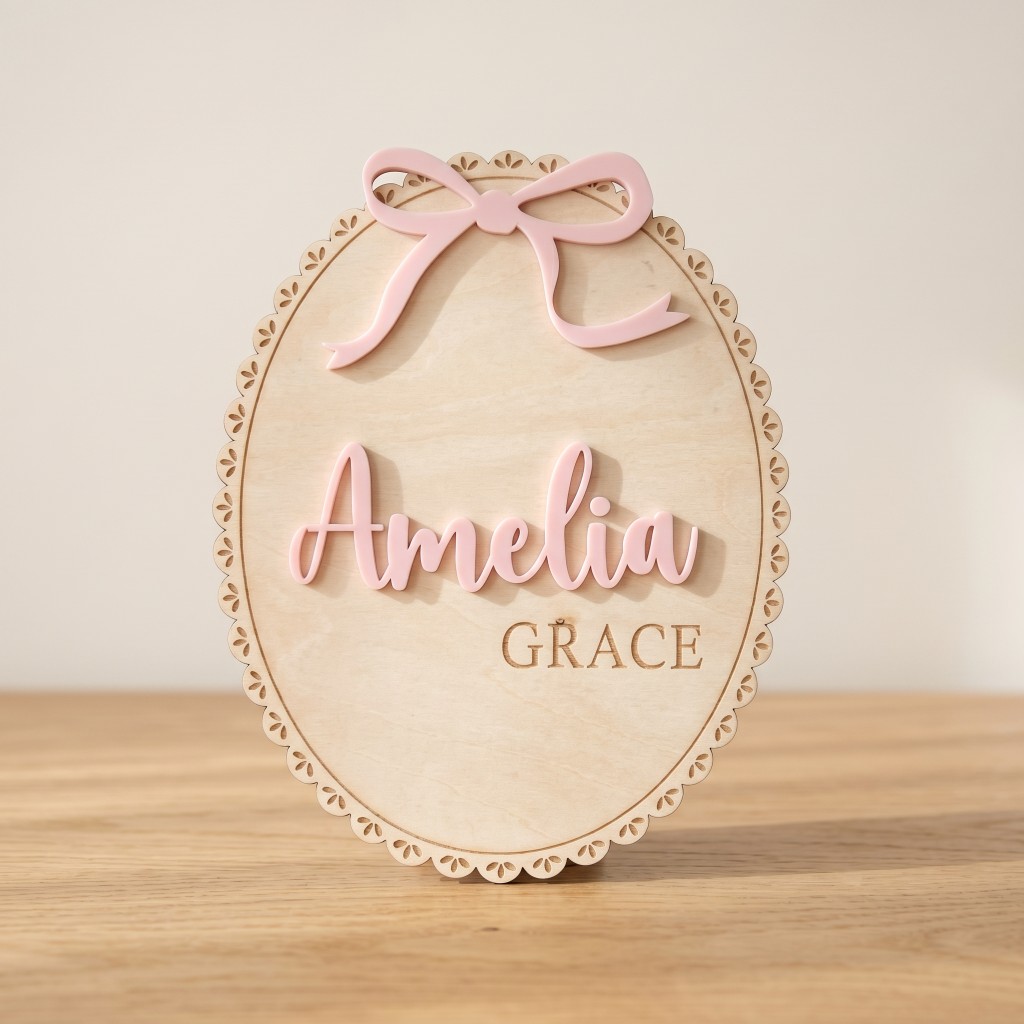 1 Stück Personalisierte Holz-N – Baby Nursery Decor Bewertung und Preis