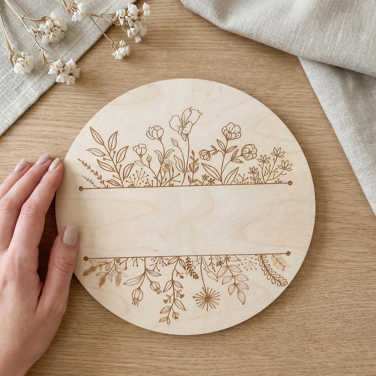 Personalisierte Runde Holztafe – Baby Nursery Decor Bewertung und Preis
