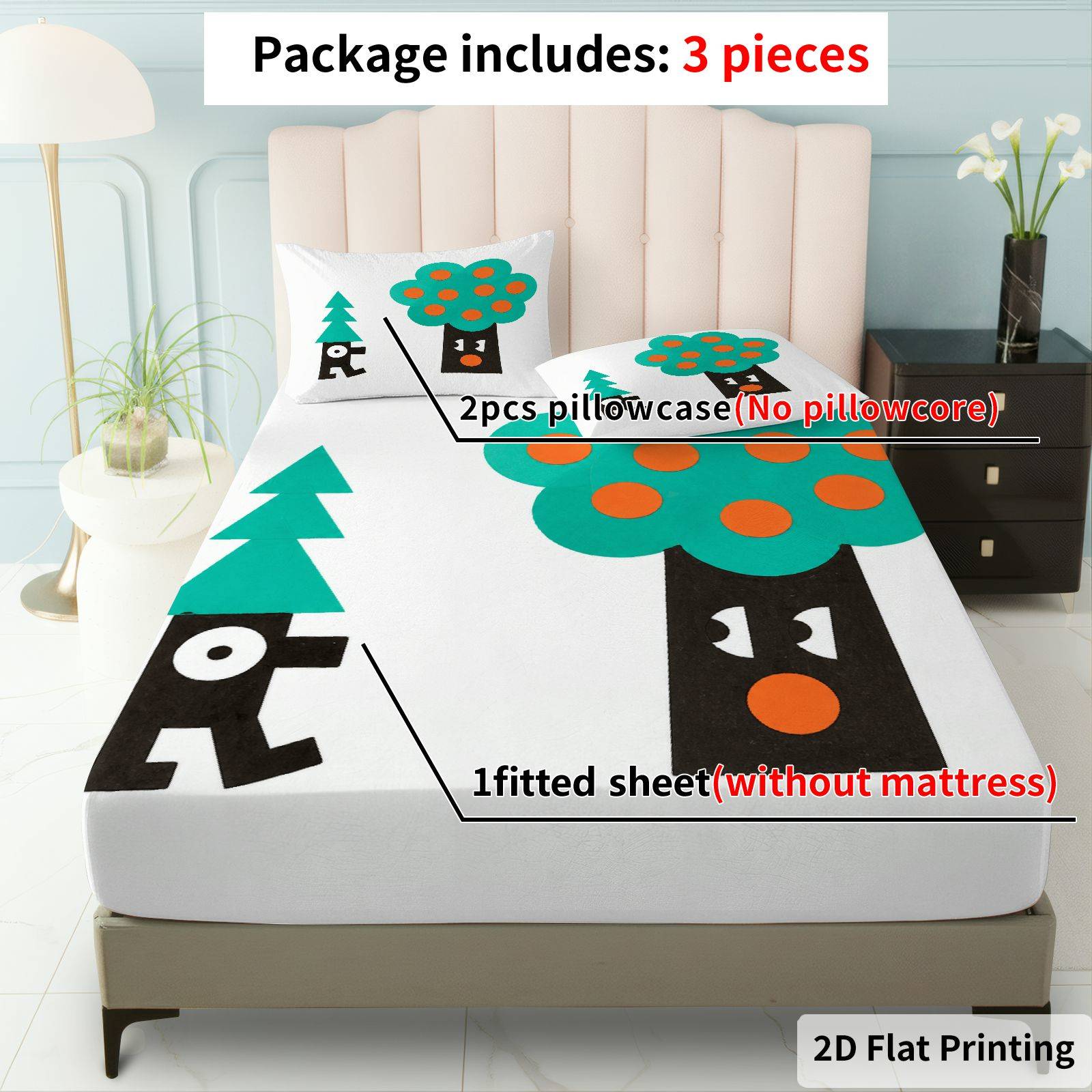 Abstrakte Wald-Bettwäsche-Sets – Baby Nursery Forest Theme Bewertung und Preis