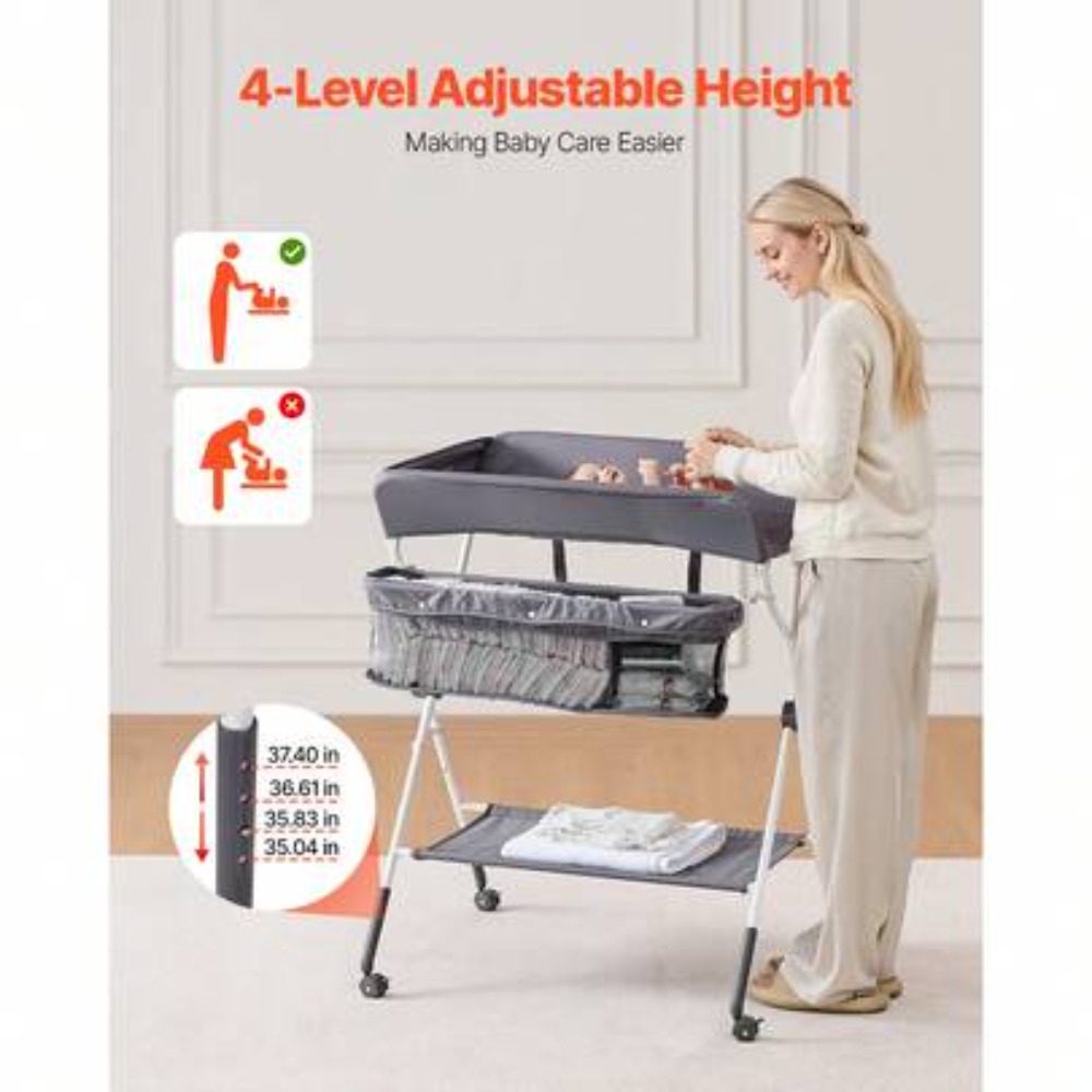 Klappbarer Baby-Wickeltisch mi – Baby Nursery Frames Bewertung und Preis