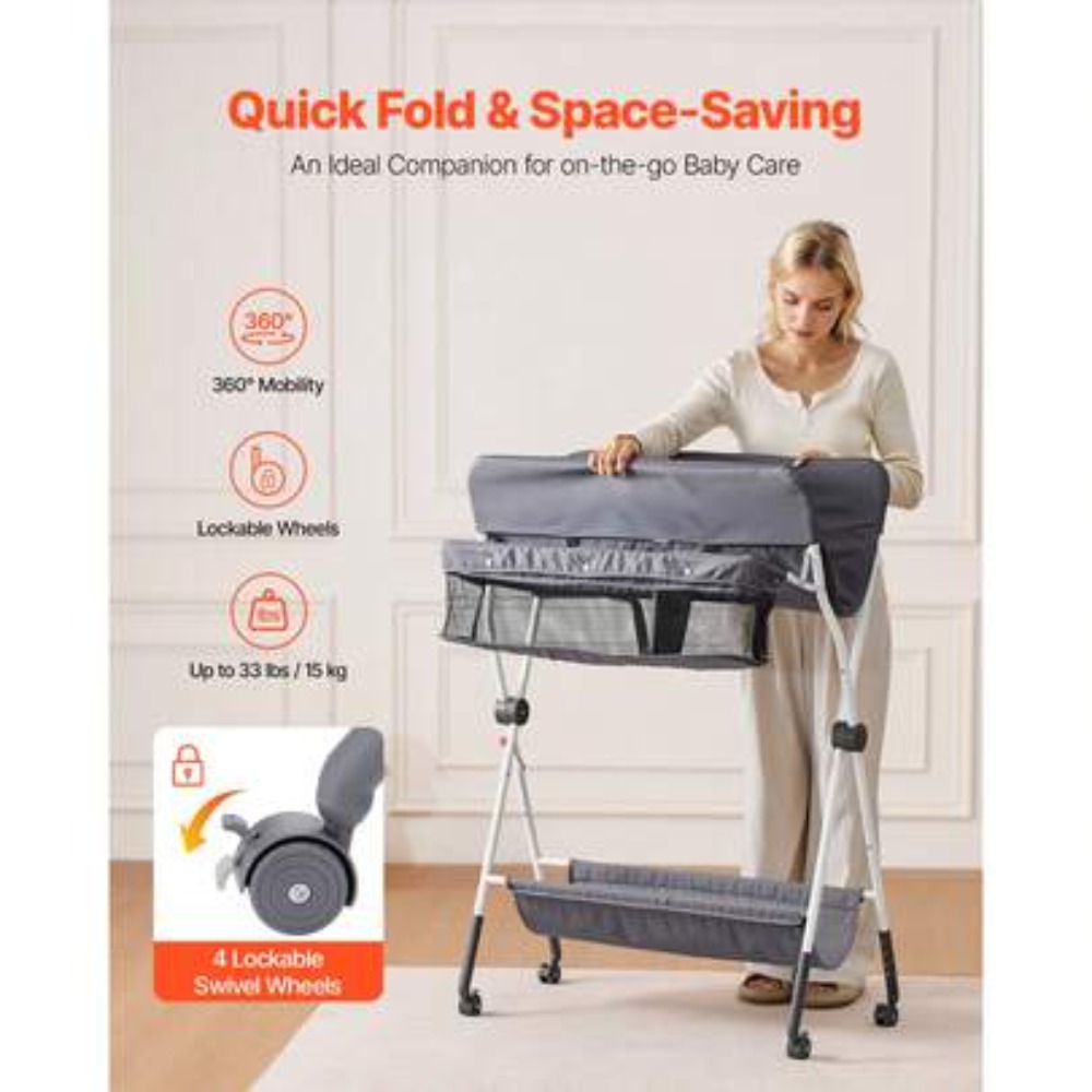 Klappbarer Baby-Wickeltisch mi – Baby Nursery Frames Bewertung und Preis