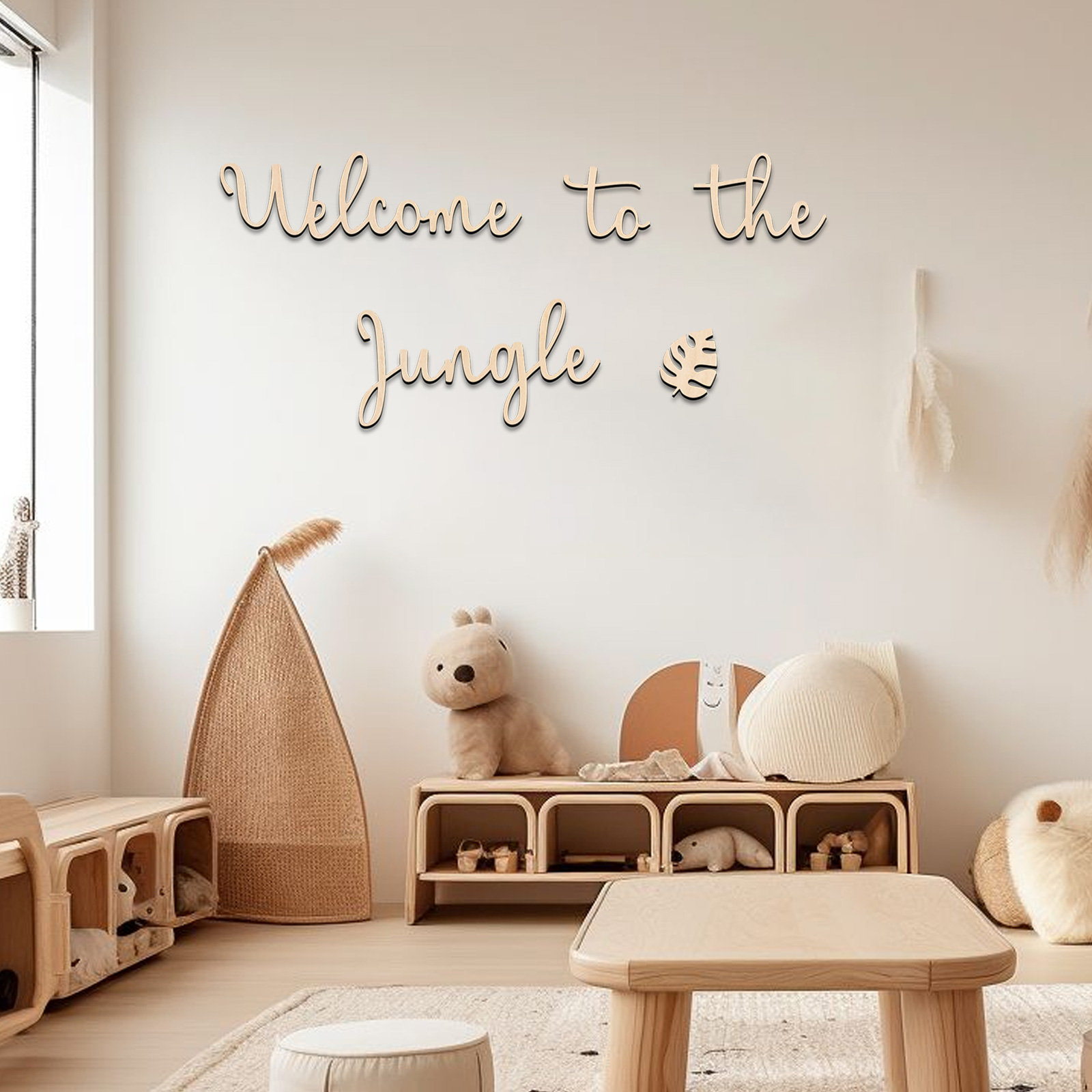 Willkommen im Dschungel-Holzsc – Baby Nursery Animal Theme Bewertung und Preis