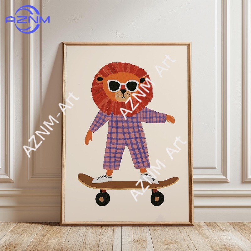 1 Stück Lustiges Tier-Skateboa – Animals Baby Nursery Bewertung und Preis
